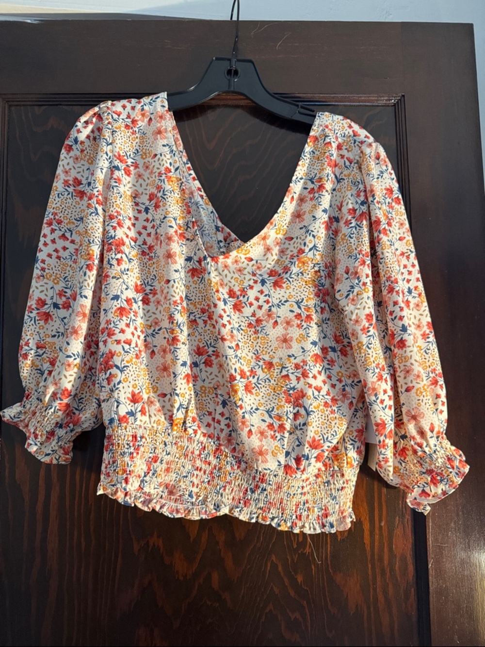 Nine Britton Petite Lana Tie Back Detail Cropped Blouse